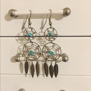 Dream catcher earrings